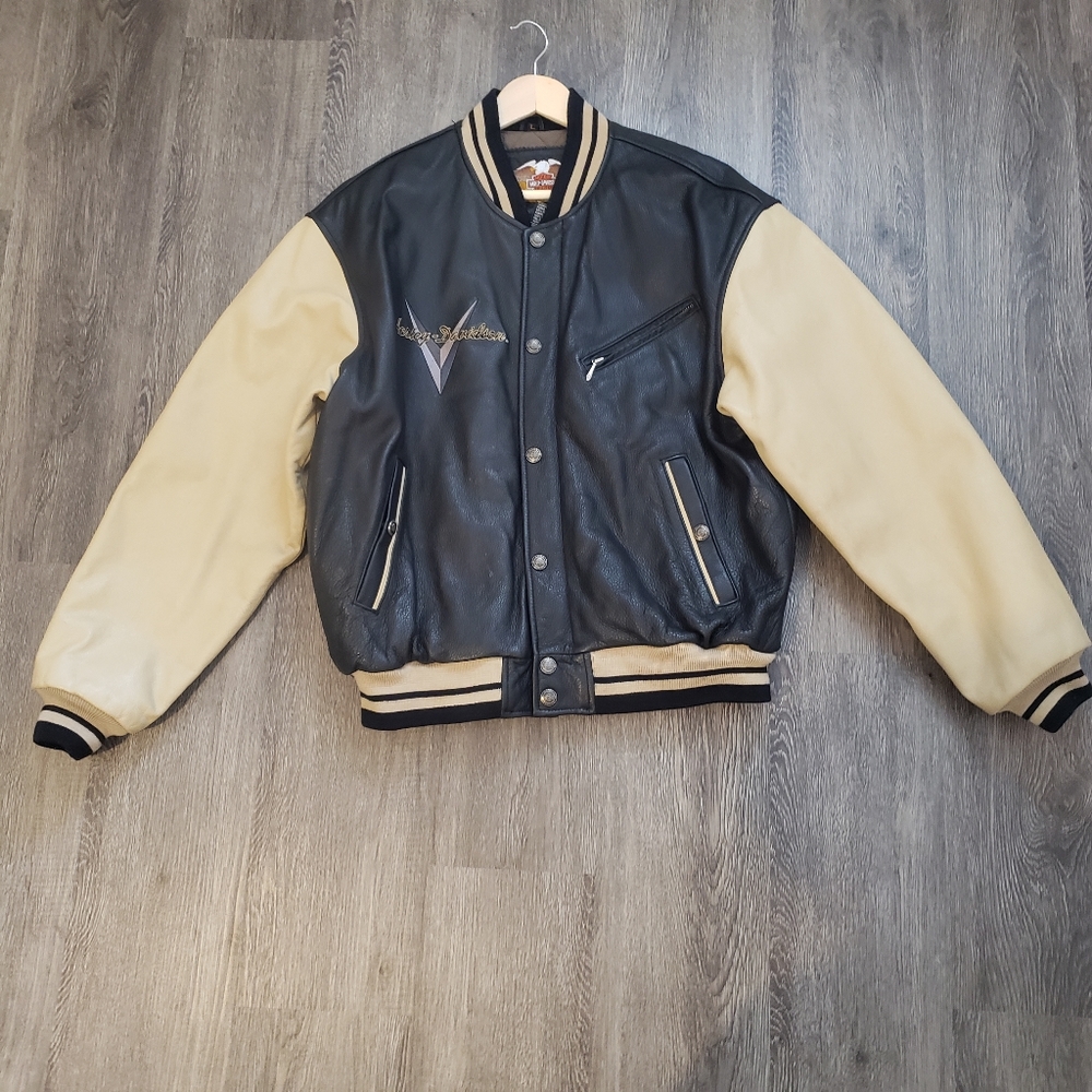 Harley Davidson Men's Large Jacket Leather Black